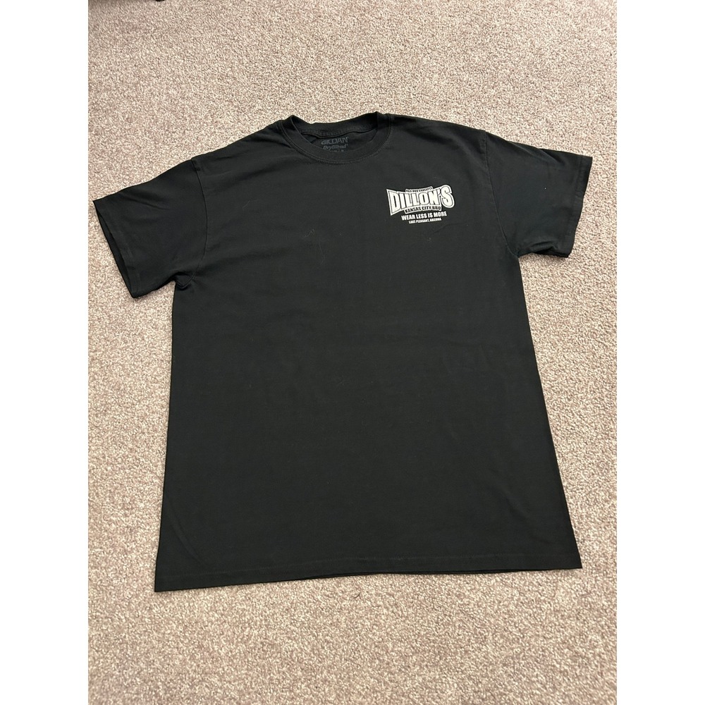 Vintage T-Shirt Mens Medium Black Excellent Dukes and Boots II BBQ Graphic Tee